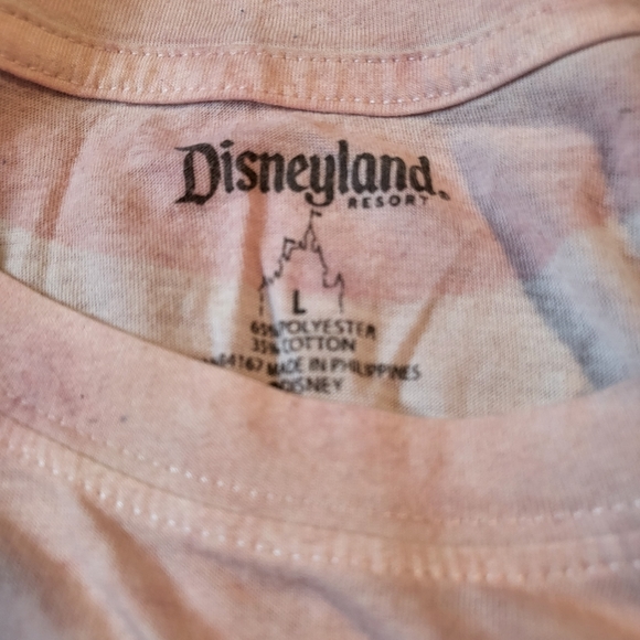 Disneyland Tinkerbell L pink fitted tshirt. - Picture 3 of 5